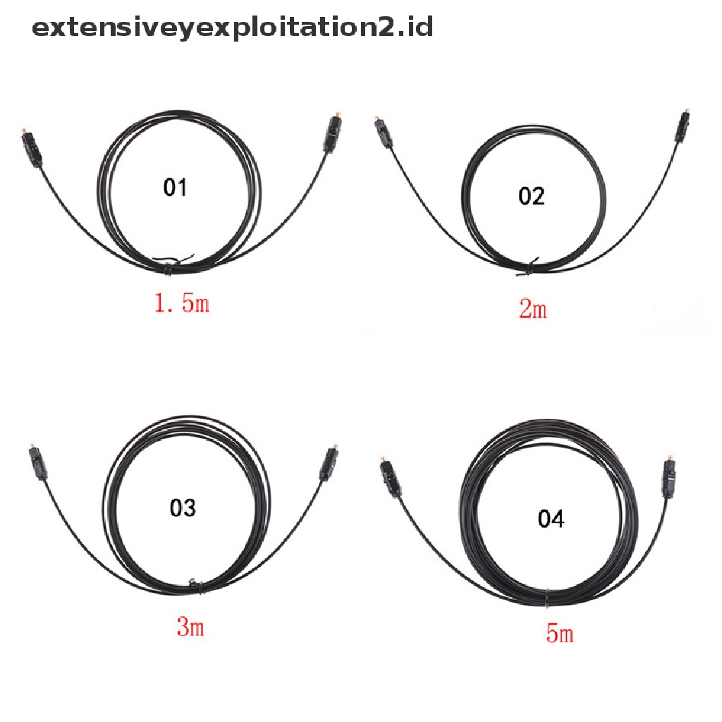 (Hotter1) 1.5m 2m 3m 5m Kabel Audio Fiber Optik Digital Toslink
