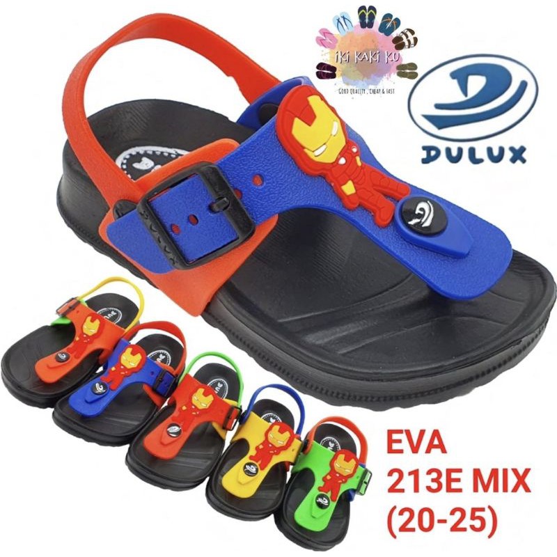 SANDAL JEPIT ANAK COWO IRON MAN USIA 8 BULAN - 1,5 TAHUN DULUX 213E MIX