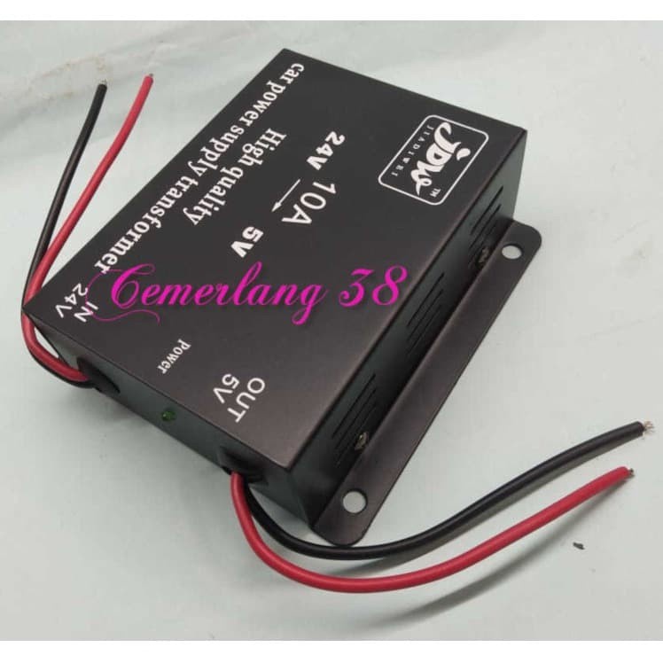 StepDown10A DC 24V to 5V Car Power Supply Transformer Converter DC-DC