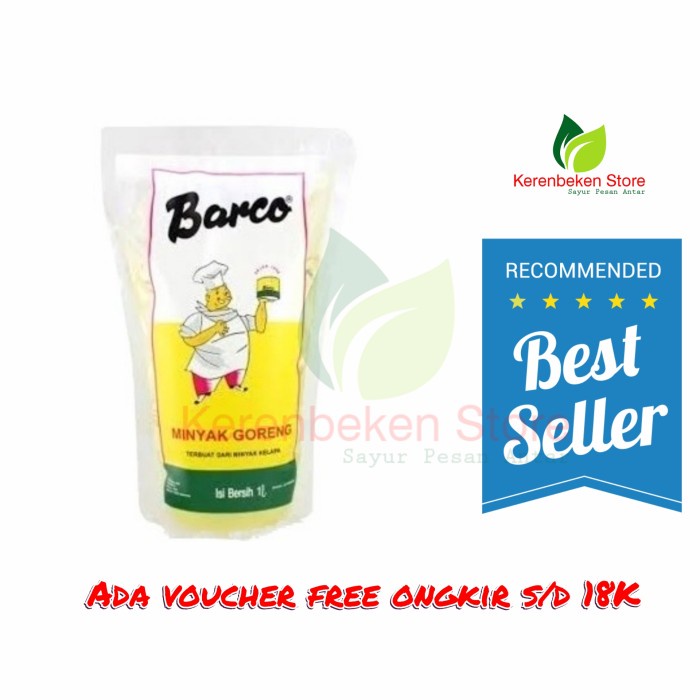 

barco minyak goreng kelapa 1 liter