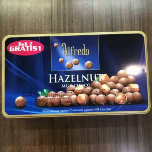 

PROMO!!!COKLAT( BELI 2 GRATIS 1 ) ALFREDO HAZELNUT / 180GR