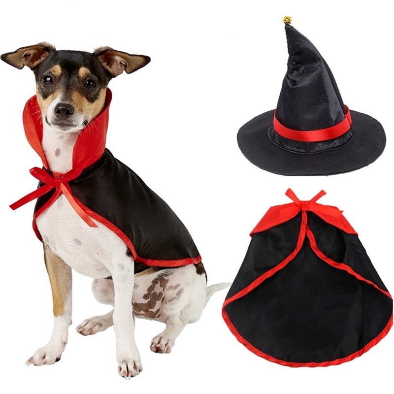 ★〓YUFeiPet〓★Halloween Pet Cats and Dogs Bow Tie Suit Cloak Hat Cape Funny Holiday Dress Cosplay Costume Pet Accessories Holiday Party