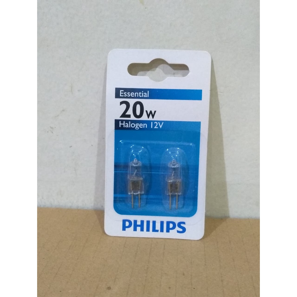 Lampu Halogen Kacang 12V 20W Philips Essential Lampu Halogen isi 2 pcs