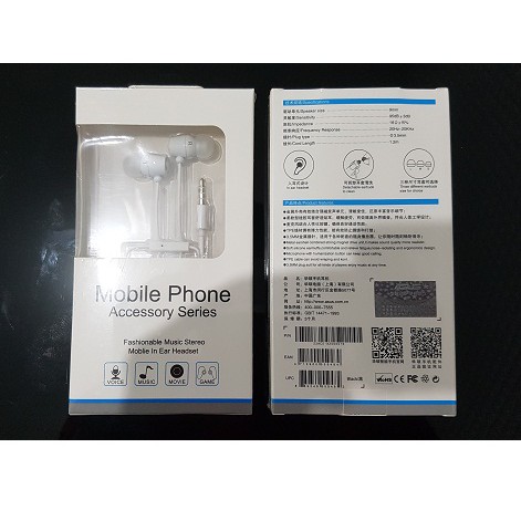 ASUS zenfone in ear Earphone Original Pack -White