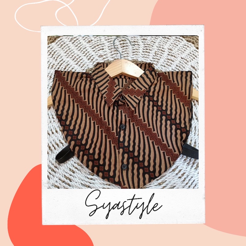 Kerah palsu Pria dan wanita Batik