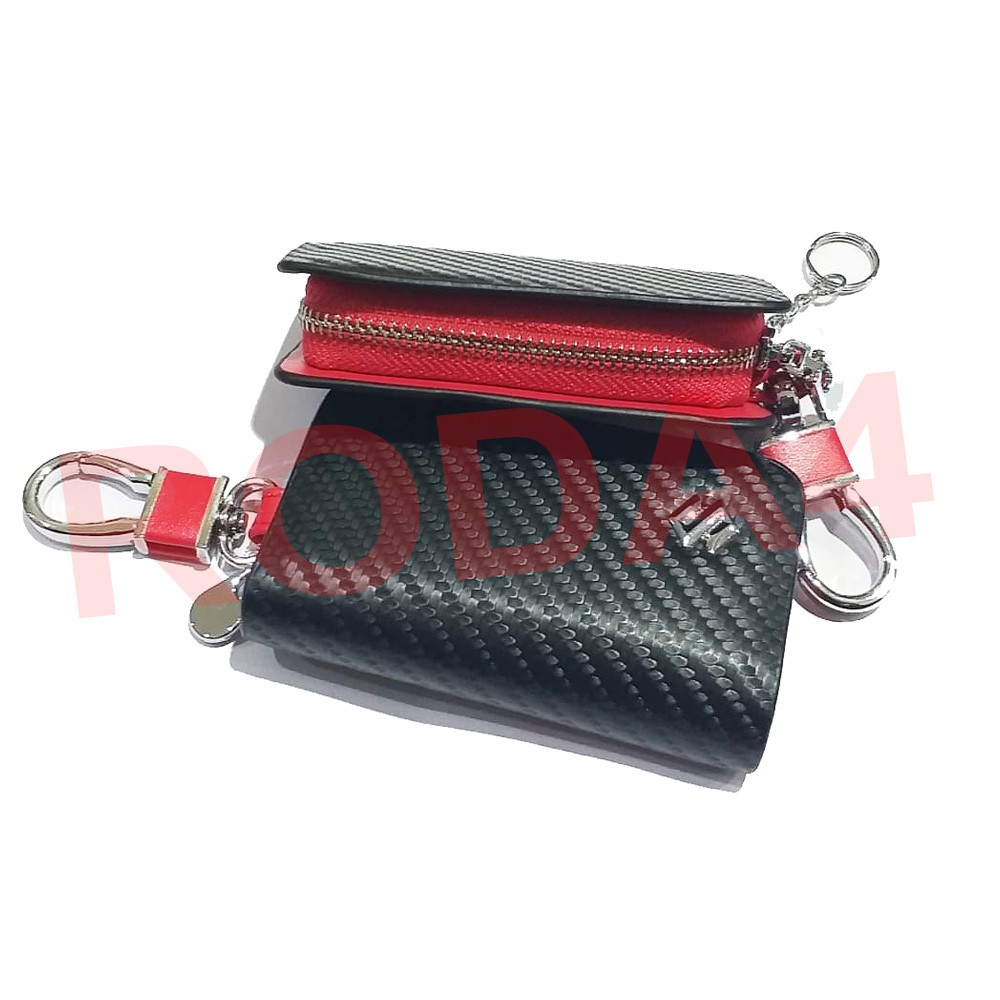 Dompet STNK Mobil Logo SUZUKI Motif Carbon