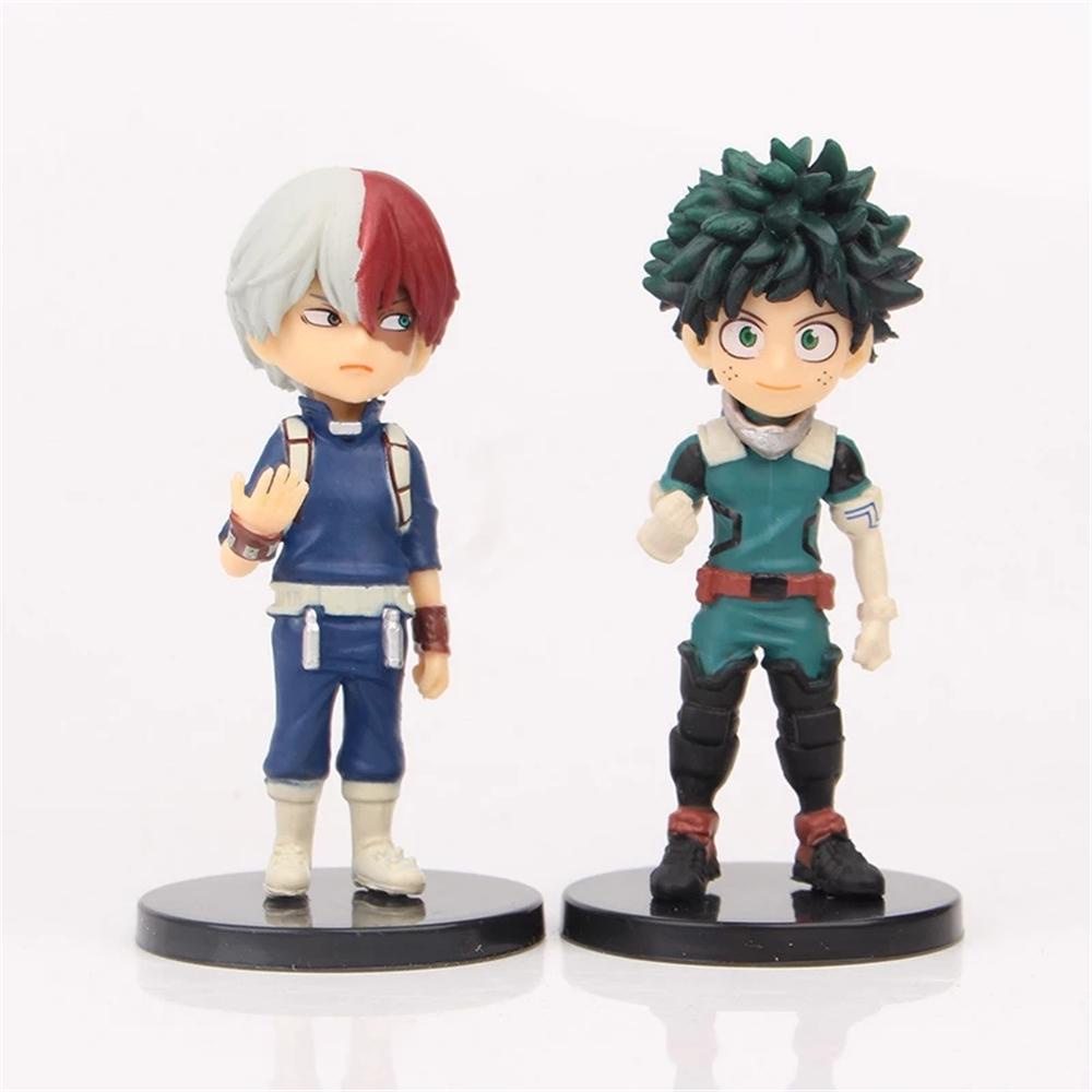 Figure Mainan Agustina Bahan PVC 9Pcs/Set Action Figure Gambar Age of Heroes Midoriya Izuku Model Anime