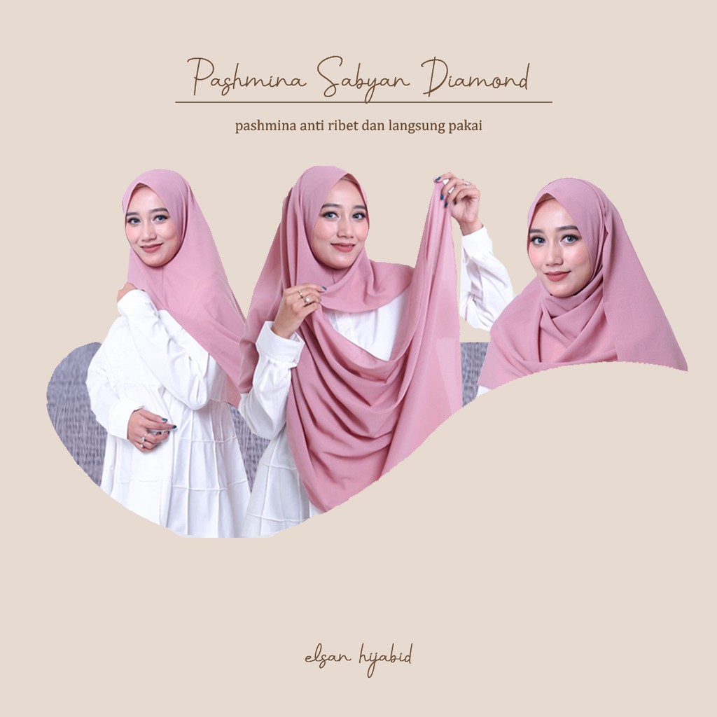 Pasmina sabyan instan diamond