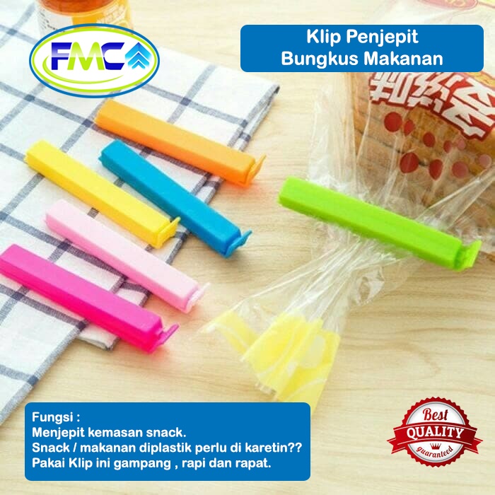 Penjepit Makanan Klip Plastik Bungkus Cemilan Clip Sealing Snack Sealer Segel Jepit Ringan Rapat Anti Angin