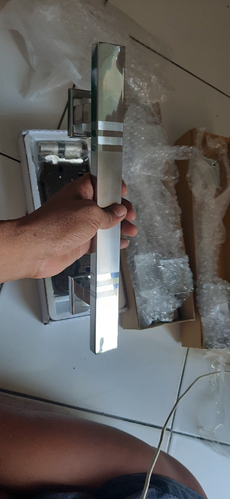 Handle Pintu Rumah Tarikan Pintu Rumah Stainless Set Kunci