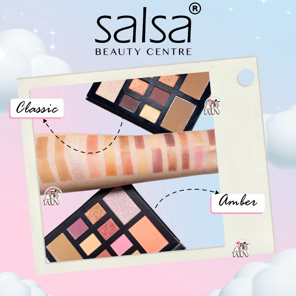 SALSA FACE PALETTE RHAPSODY / EYESHADOW PALETTE BLUSH ON CONTOUR HIGHLIGHTER