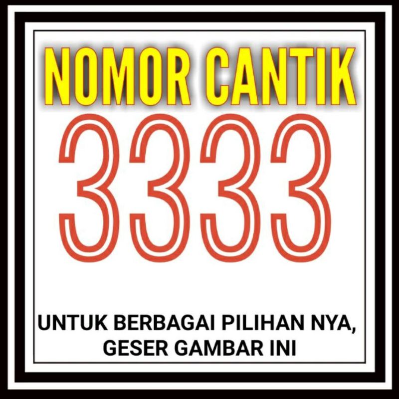 nomor cantik telkomsel simpati seri 3333 murah 081