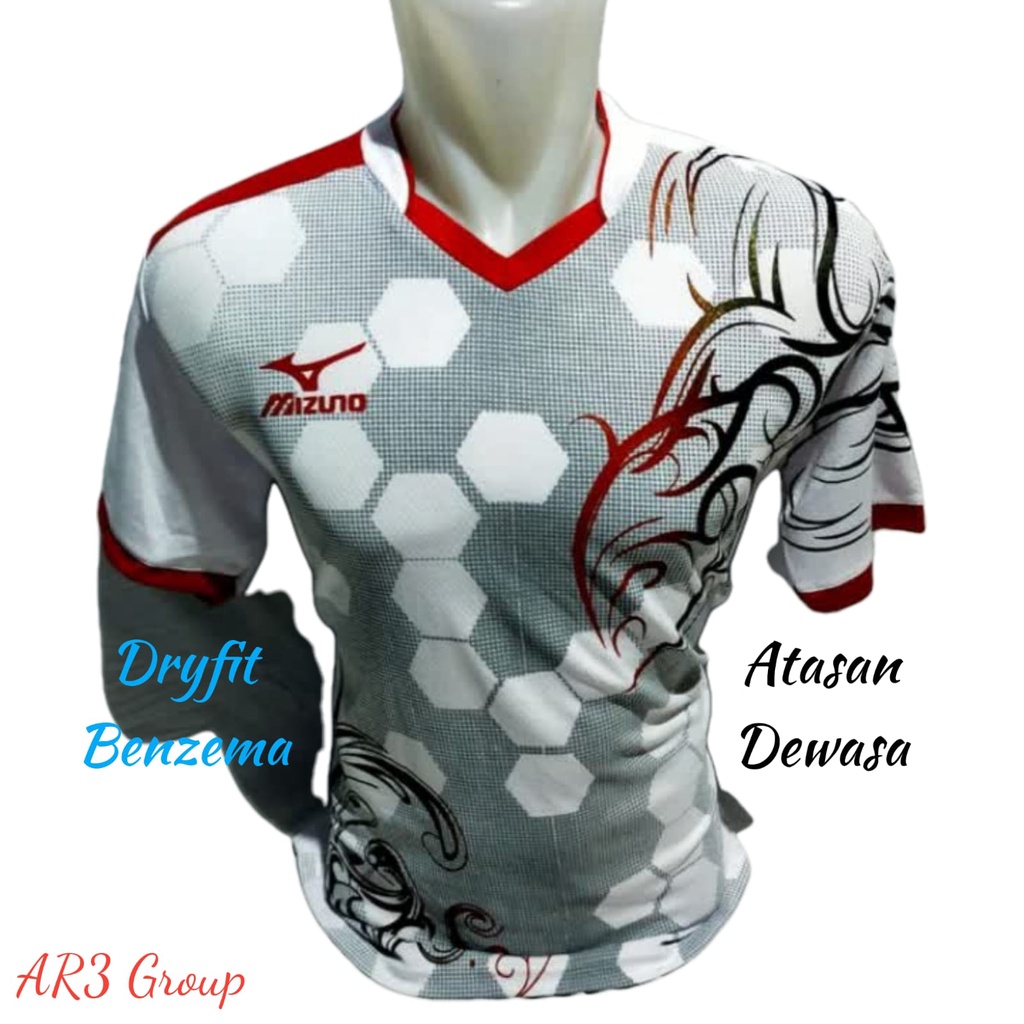 Kaos atasan pria/wanita dewasa baju badminton bulutangkis tenis meja voli sepak bola futsal motif terbaru dryfit menyerap keringat cepat kering sport
