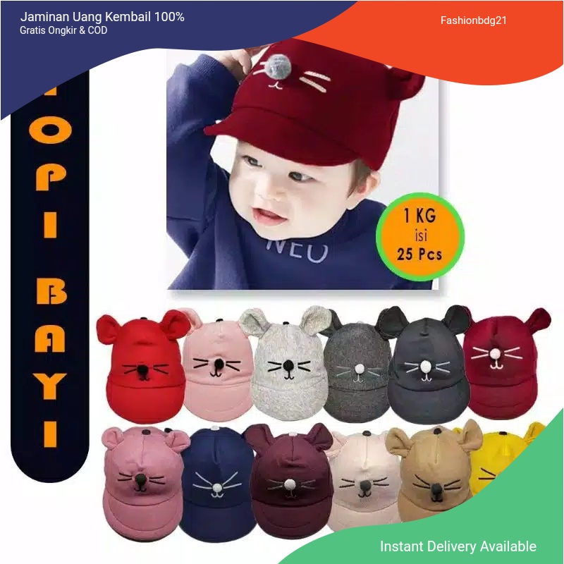 TOPI BAYI LAKI LAKI TOPI BAYI PEREMPUAN topi bayi baru lahir topi anak laki laki 1 tahun