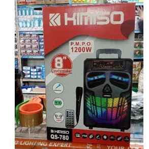 speaker bluetooth karaoke kimiso QS-780+ mic kabel