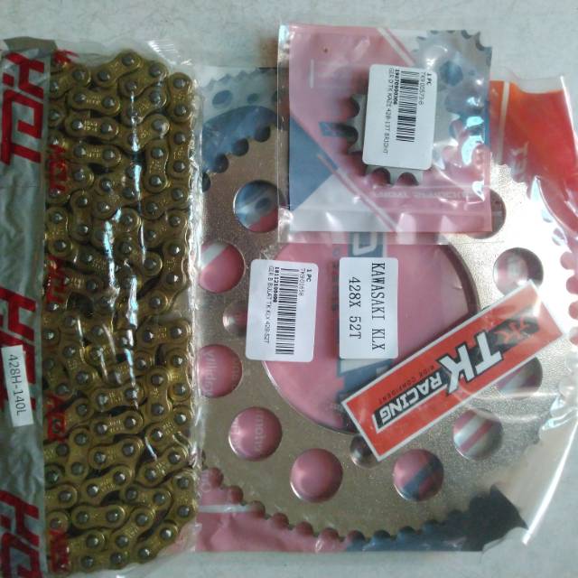 gir set motor kawasaki klx 150 / dtracker 150 TK RACING ukuran 50 51 52 53 54