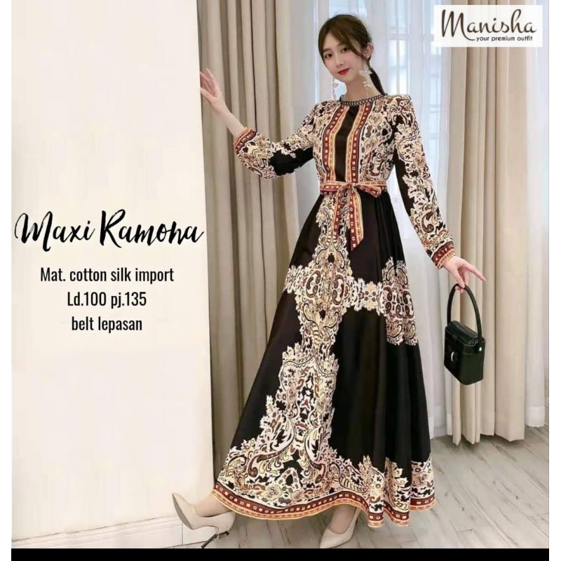 Manisha Gamis Terbaru Maxy Ramona Premium