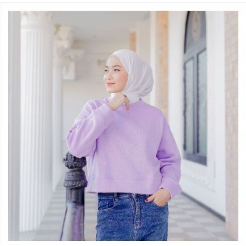 SWEATER CROPE | SWEATER WANITA OVERSIZE