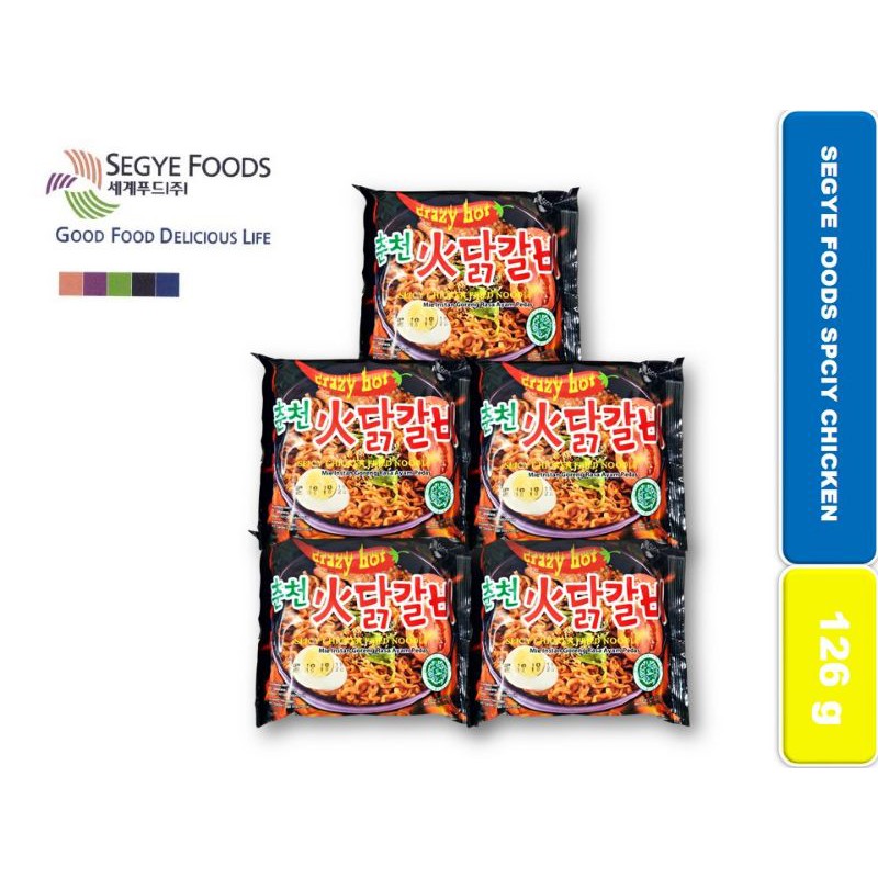 

Mie Ramyun Korea / Mie Instan Korea / Segye Food Spicy Chicken (5pcs)