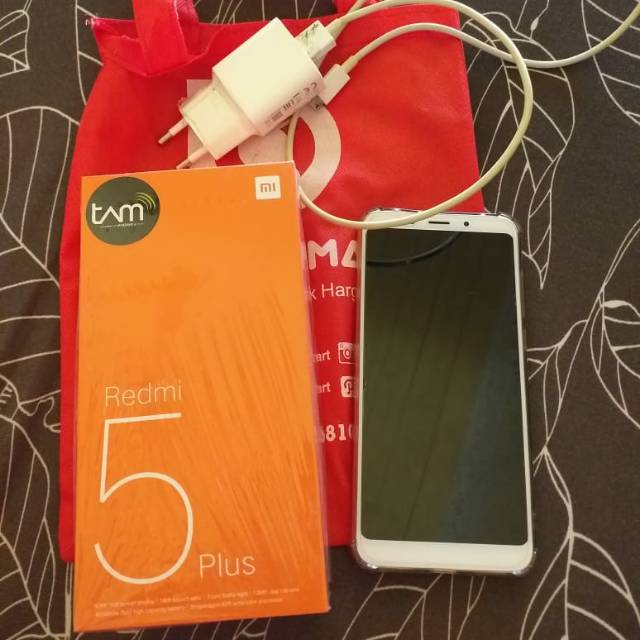 Xiaomi Redmi 5 plus second, garansi resmi, memori 3/32