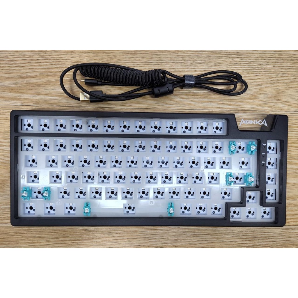 MONKA AE75 GASKET Mechanical Keyboard ( Barebone Kit ) RGB - HOTSWAP