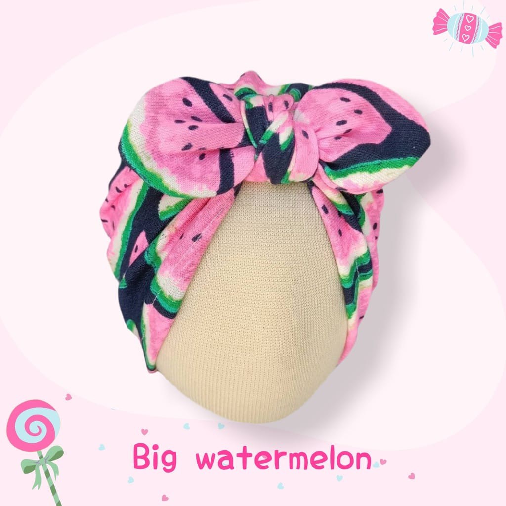 Turban Bayi dan Anak seri Motif Lucu - Turban Pita Bandana Headwrap Ciput Anak