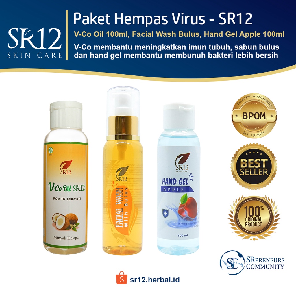 SR12 PAKET AMBYAR EKONOMIS HAND SANITIZER GEL APPLE