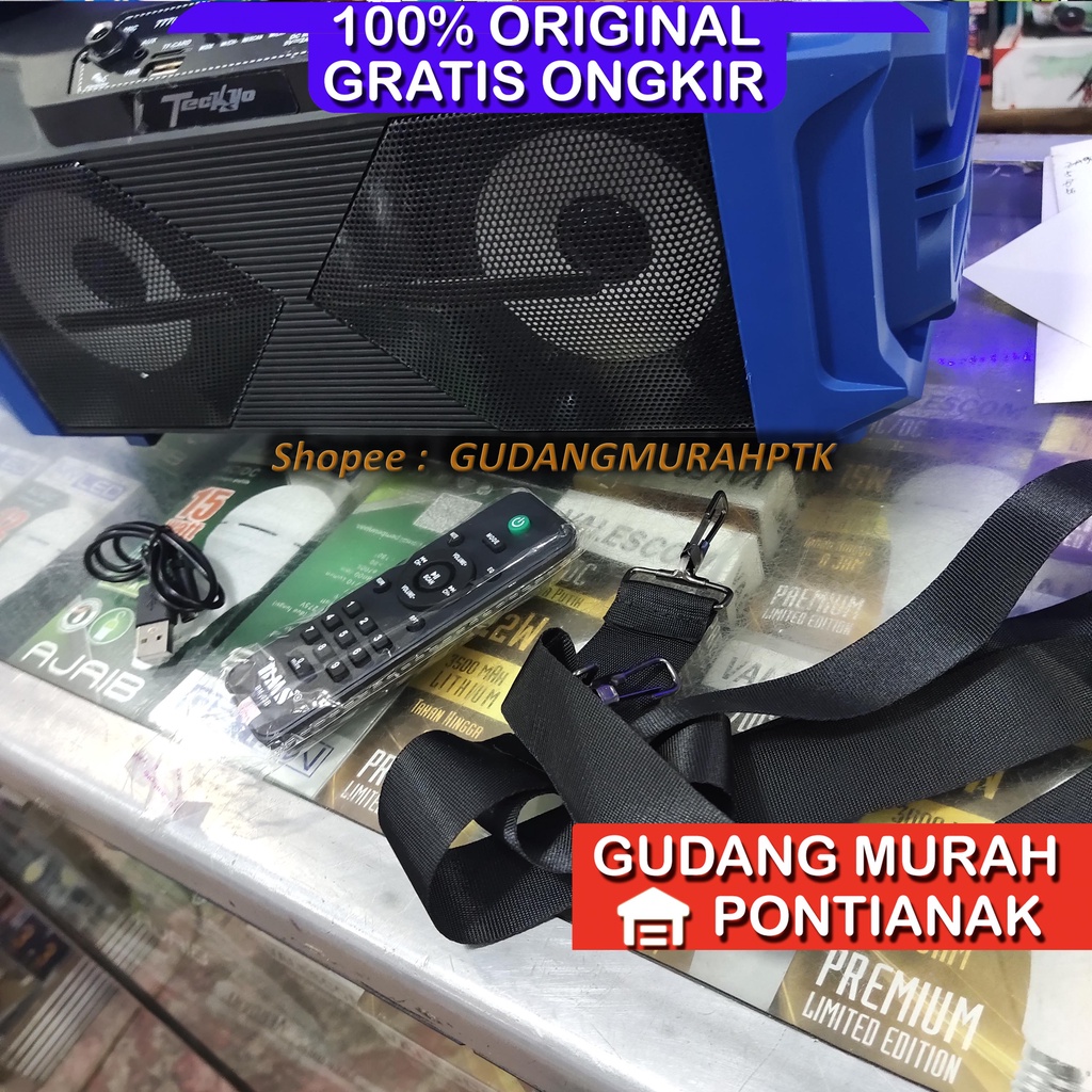 Salon Bluethoot Produk dari GMC Speaker Tekyo 777i tersedia Socket Mic Portable Superbass Product by gmc