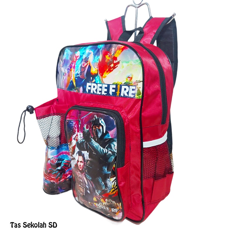 Tas Sekolah FREEFIRE Anak Laki-Laki Anak Perempuan Backpack Sekolah Anak TK SD FF