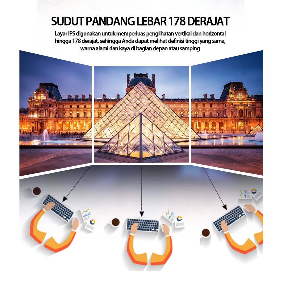 24-inci 144Hz monitor komputer LCD, desktop kantor, gaming, 1080P, layar tanpa batas dengan resolusi-3