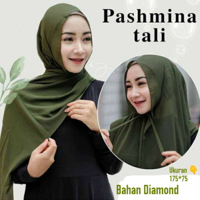 180 X 75 PASHMINA TALI PANJANG DIAMOND PASHMINA TALI DIAMOND ITALIANO