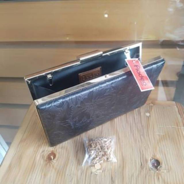 Tas dompet motif bunga/FLADEO