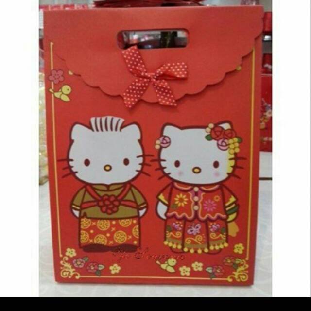 

Paper bag hello kitty wedding