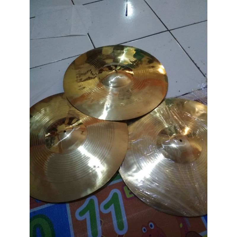 Simbal cymbal hi hat bahan kuningan asli ukuran 14inc