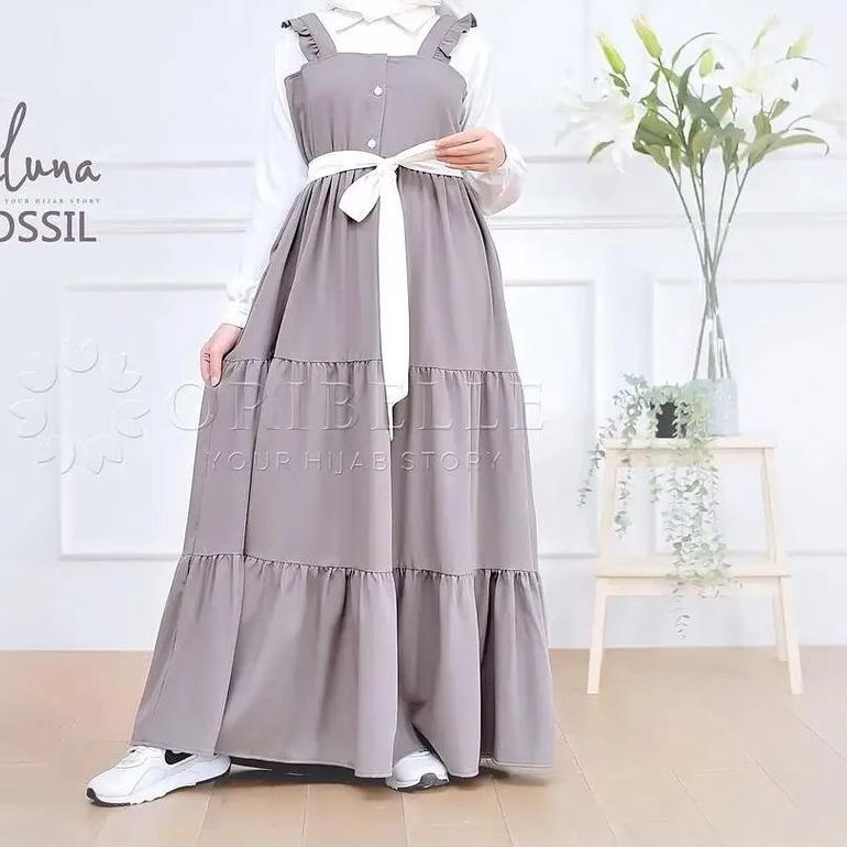 ❃ Dress Wanita Terbaru Pakaian Wanita Muslim Kaluna Dress Otd Fashion ➨