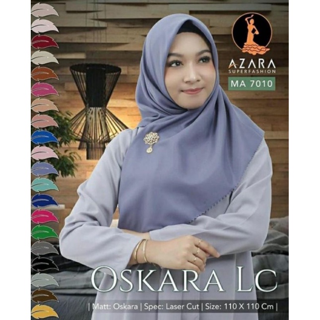 JILBAB SEGI4 POLOS AZARA OSKARA LC