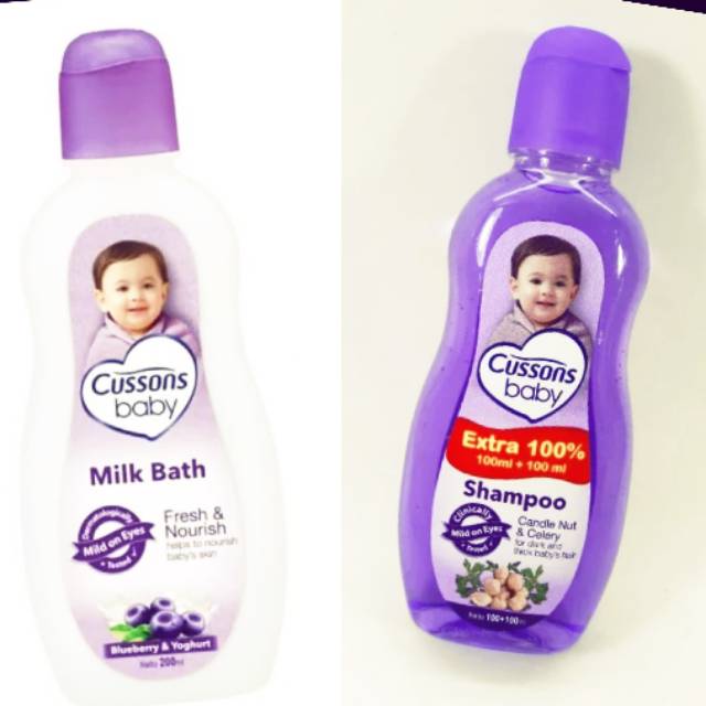 Cussons Baby Shampoo n Milk bath n hairlotion 100ml plus 100ml
