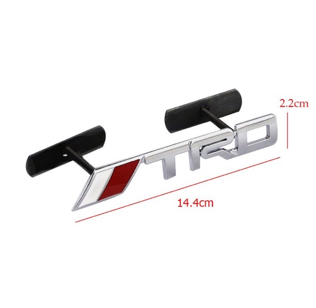 EMBLEM TRD GRILL BAHAN METAL