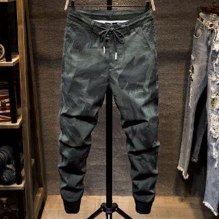  Celana  Panjang Jogger  Slim Casual  Motif Print Camo Untuk 