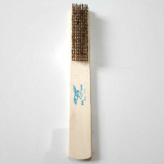 Sikat kawat Kuningan gagang kayu 8baris Eagle Pembersih karat