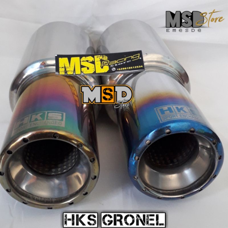 HKS GRONEL/HKS BULAT POLOS/BIRU/PELANGI SUARA BASS HALUS