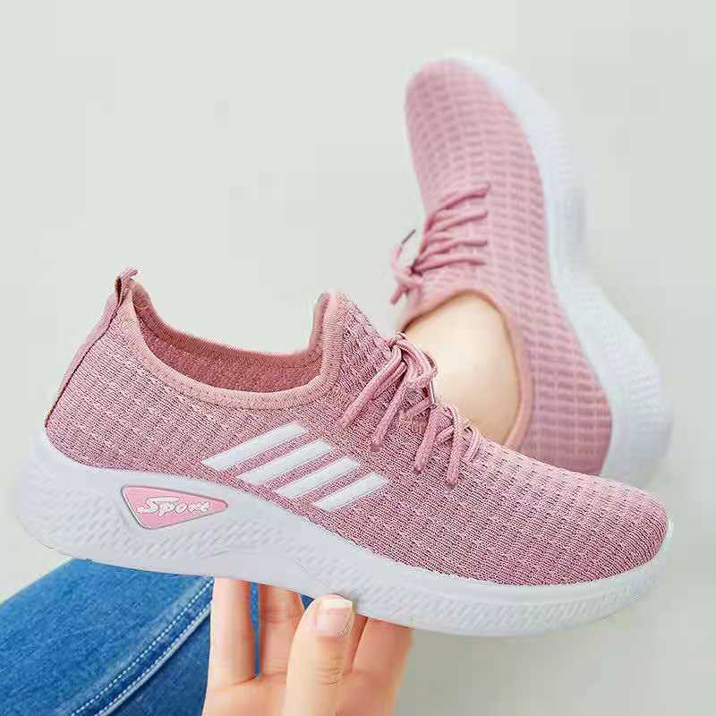 ☀ Sunly ☀  SP023 Sepatu Garis Sneakers Wanita Korea Import Fashion