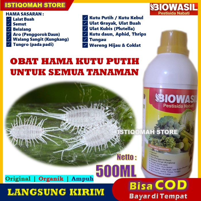 BIOWASIL 500ML Pestisida Nabati Obat Hama Tanaman Kutu Putih Dan Semut Pada Tanaman Buah Dan Plawija