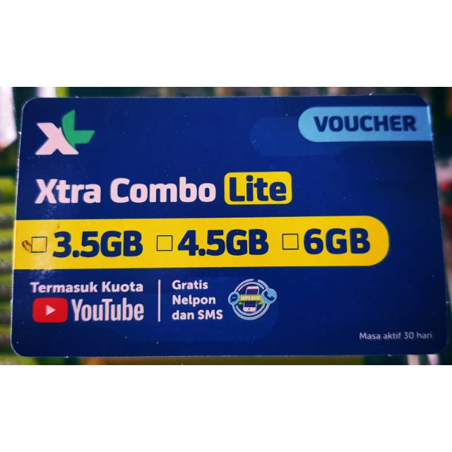 XL xtra combo lite 3,5gb/4,5gb/6gb