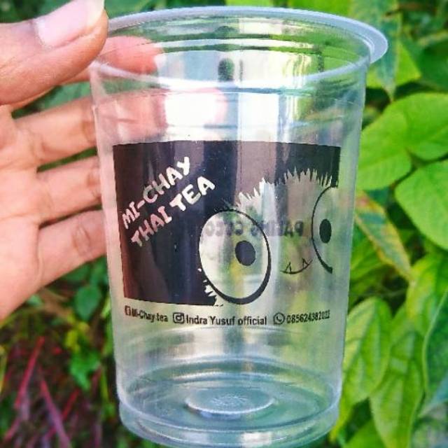 Sablon Gelas Cup Plastik 12,14,16 oz