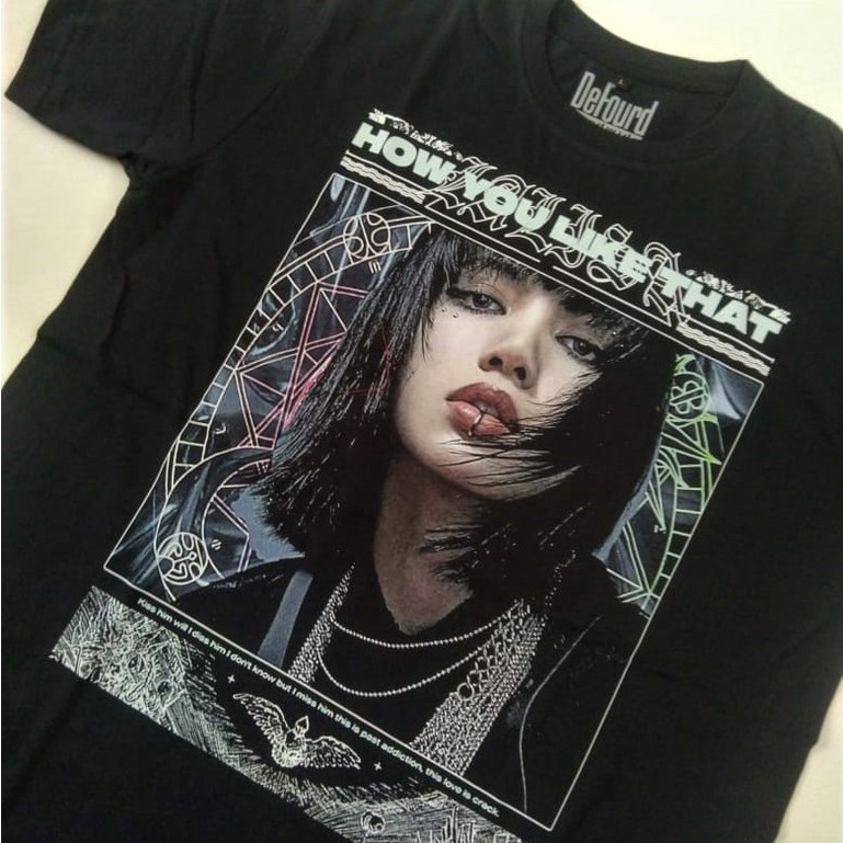 LISA BLACKPINK KPOP TEE SHIRT | KAOS LISA BLACKPINK PRIA WANITA