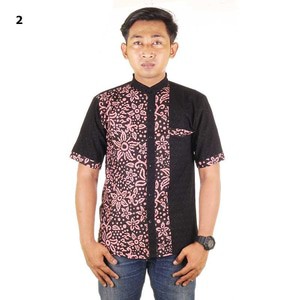 Baju Koko Batik Kombinasi Embos Seno