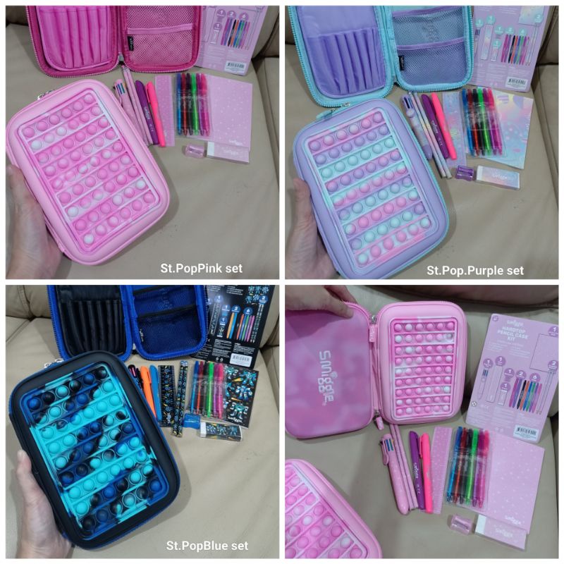 Jual SMIGGLE PENCIL CASE SET POPIT SERIES / POPIT/ TEMPAT PENSIL PLUS ...