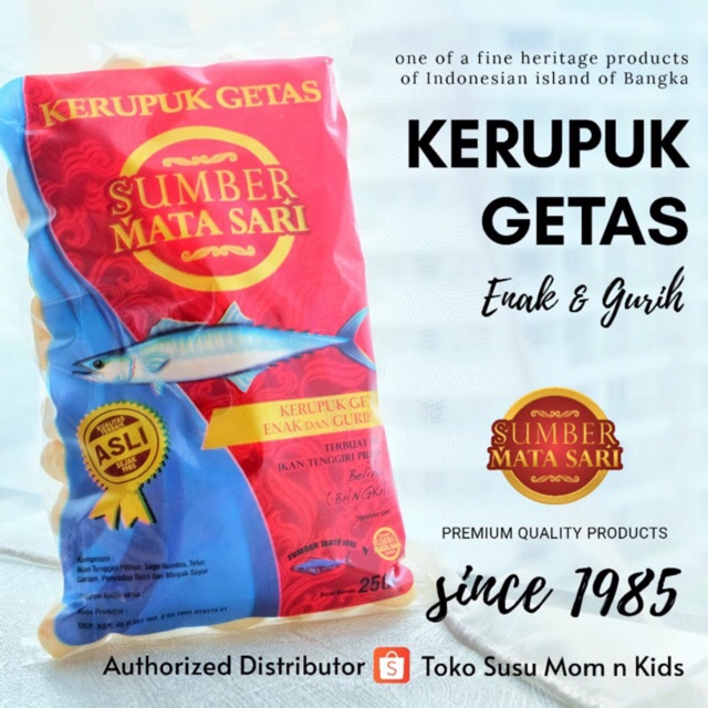 Getas Krupuk Ikan Sumber Mata Sari 250gram