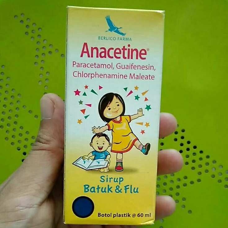 Anacetine® Sirup 60 ml (Obat Batuk Demam, Batuk Alergi)